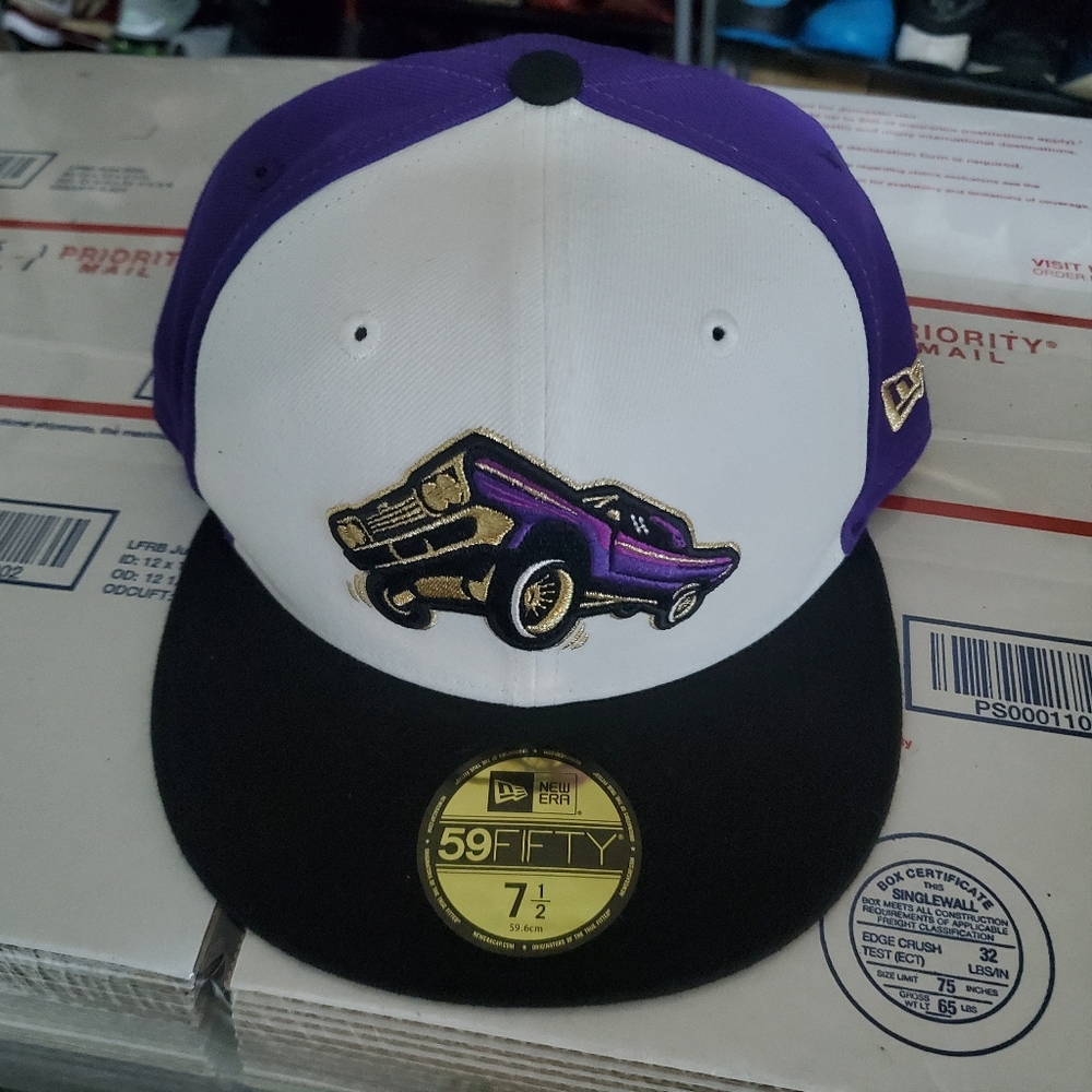 NWT New Era 7 1/2 Fresno Grizzlies Impala Lowrider